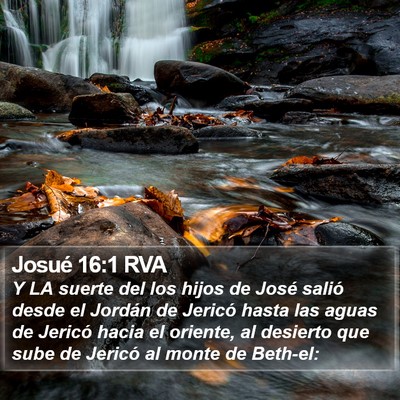 Josué 16:1 RVA Bible Verse Image