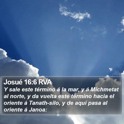 Josué 16:6 RVA Bible Verse Image