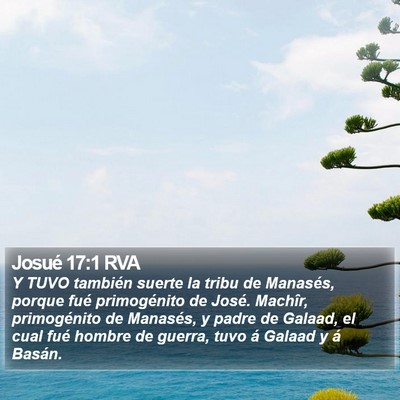 Josué 17:1 RVA Bible Verse Image