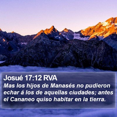 Josué 17:12 RVA Bible Verse Image
