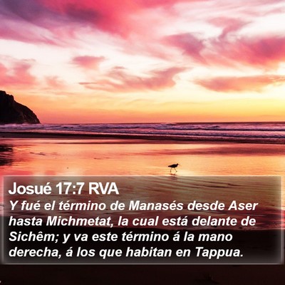 Josué 17:7 RVA Bible Verse Image
