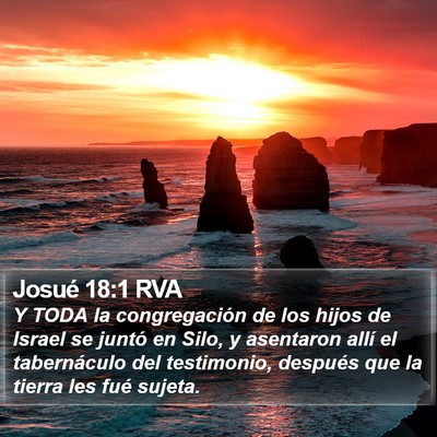 Josué 18:1 RVA Bible Verse Image