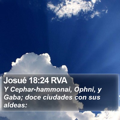 Josué 18:24 RVA Bible Verse Image