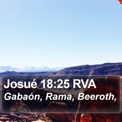 Josué 18:25 RVA Bible Verse Image