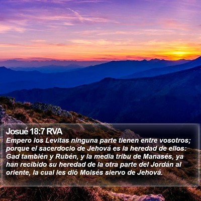 Josué 18:7 RVA Bible Verse Image