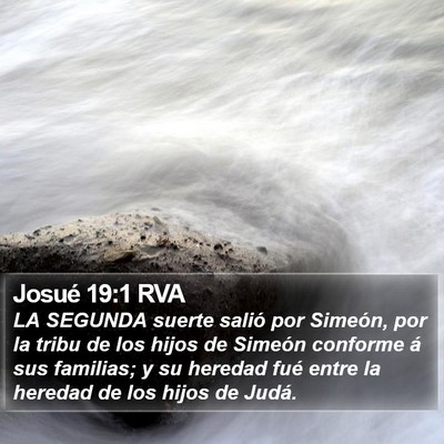 Josué 19:1 RVA Bible Verse Image