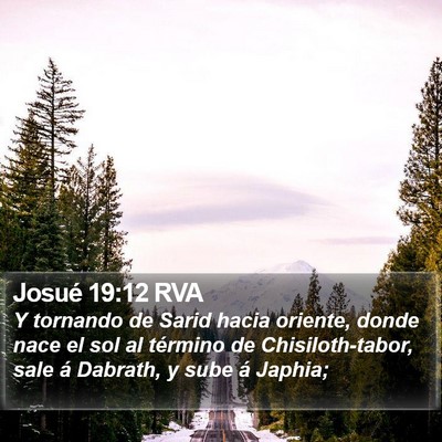 Josué 19:12 RVA Bible Verse Image