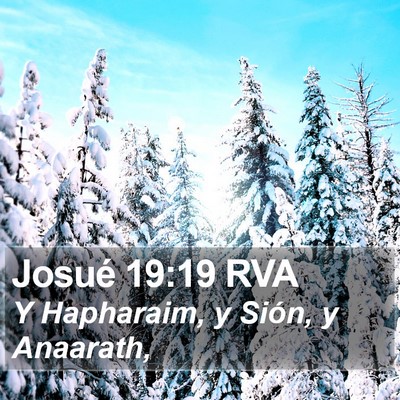 Josué 19:19 RVA Bible Verse Image
