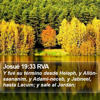Josué 19:33 RVA Bible Verse Image