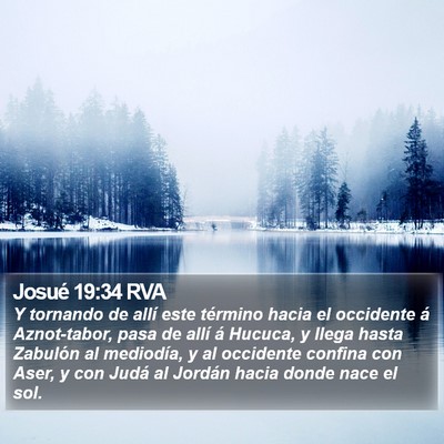 Josué 19:34 RVA Bible Verse Image