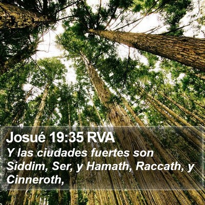 Josué 19:35 RVA Bible Verse Image