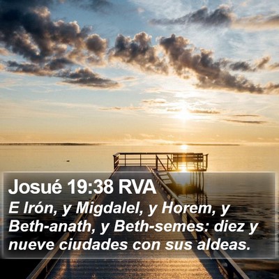 Josué 19:38 RVA Bible Verse Image
