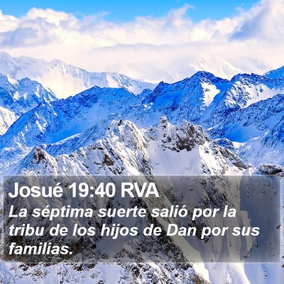 Josué 19:40 RVA Bible Verse Image