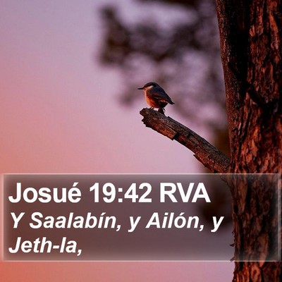 Josué 19:42 RVA Bible Verse Image