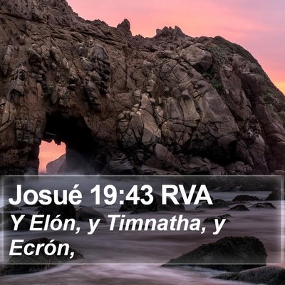 Josué 19:43 RVA Bible Verse Image