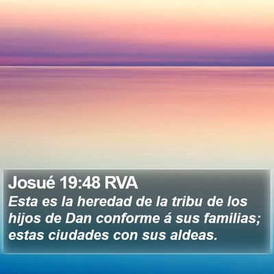 Josué 19:48 RVA Bible Verse Image