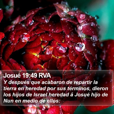 Josué 19:49 RVA Bible Verse Image