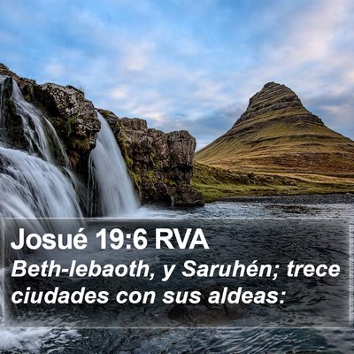 Josué 19:6 RVA Bible Verse Image