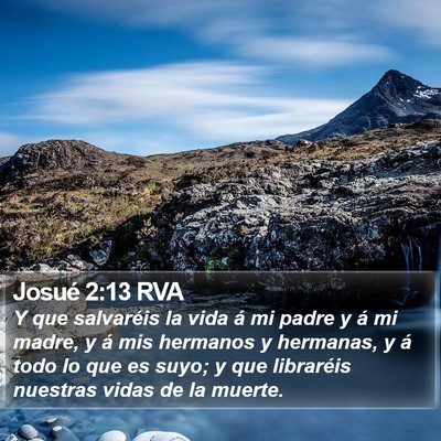 Josué 2:13 RVA Bible Verse Image
