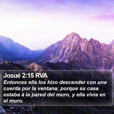 Josué 2:15 RVA Bible Verse Image