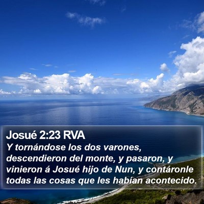 Josué 2:23 RVA Bible Verse Image