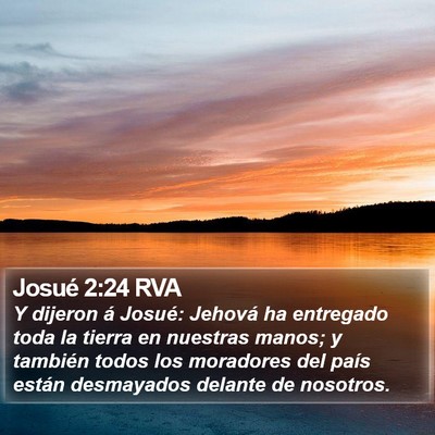 Josué 2:24 RVA Bible Verse Image