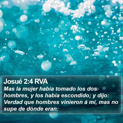 Josué 2:4 RVA Bible Verse Image