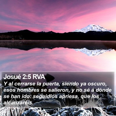Josué 2:5 RVA Bible Verse Image