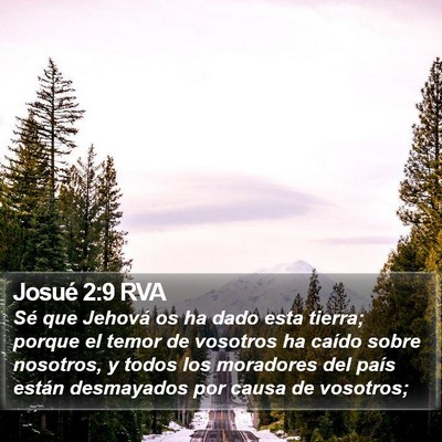 Josué 2:9 RVA Bible Verse Image
