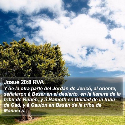 Josué 20:8 RVA Bible Verse Image