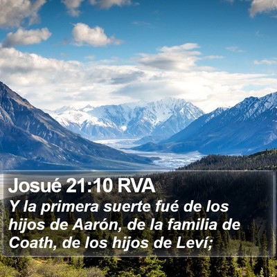 Josué 21:10 RVA Bible Verse Image