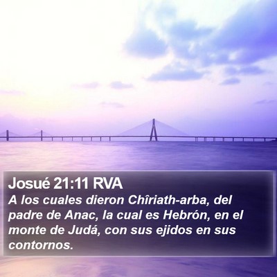 Josué 21:11 RVA Bible Verse Image