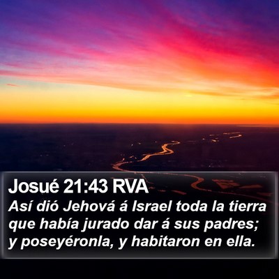 Josué 21:43 RVA Bible Verse Image