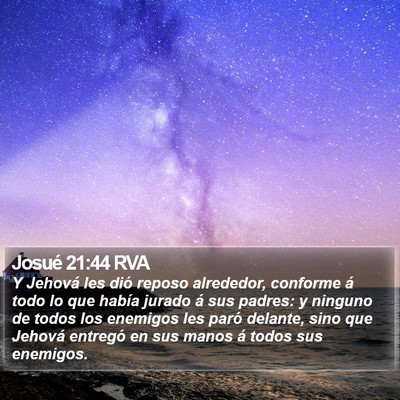 Josué 21:44 RVA Bible Verse Image