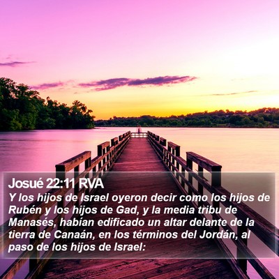 Josué 22:11 RVA Bible Verse Image