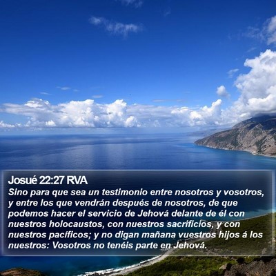 Josué 22:27 RVA Bible Verse Image