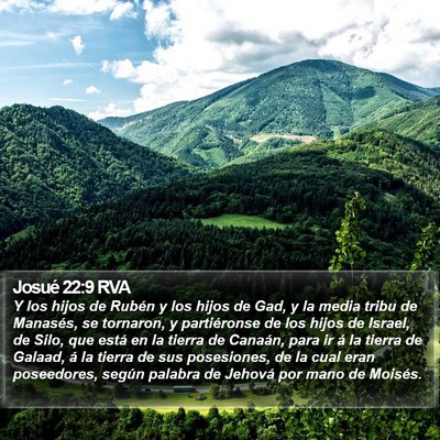 Josué 22:9 RVA Bible Verse Image