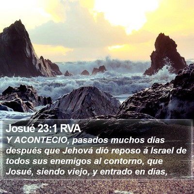Josué 23:1 RVA Bible Verse Image