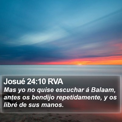 Josué 24:10 RVA Bible Verse Image