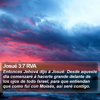 Josué 3:7 RVA Bible Verse Image