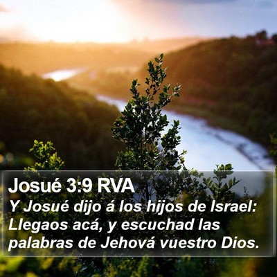 Josué 3:9 RVA Bible Verse Image