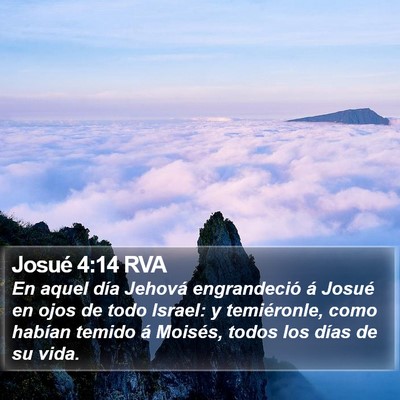 Josué 4:14 RVA Bible Verse Image
