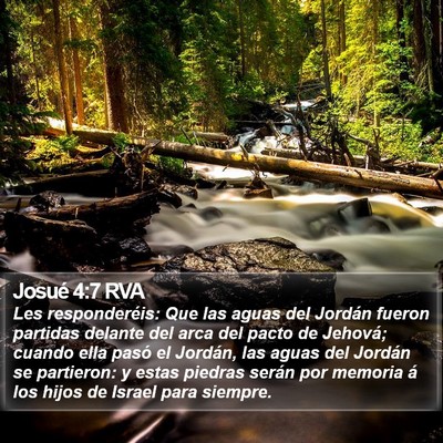 Josué 4:7 RVA Bible Verse Image