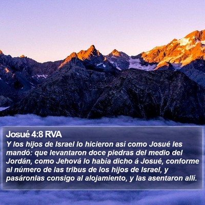 Josué 4:8 RVA Bible Verse Image
