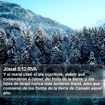 Josué 5:12 RVA Bible Verse Image