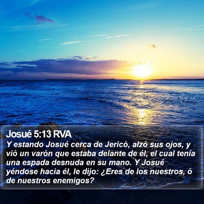 Josué 5:13 RVA Bible Verse Image