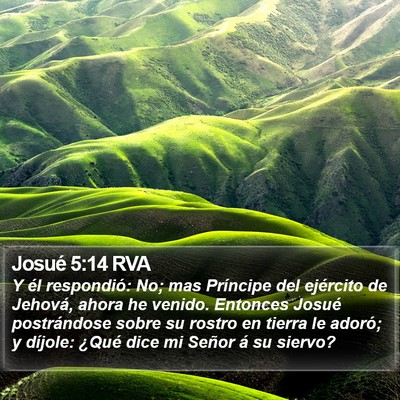 Josué 5:14 RVA Bible Verse Image