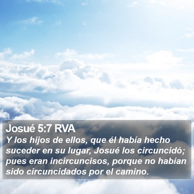 Josué 5:7 RVA Bible Verse Image