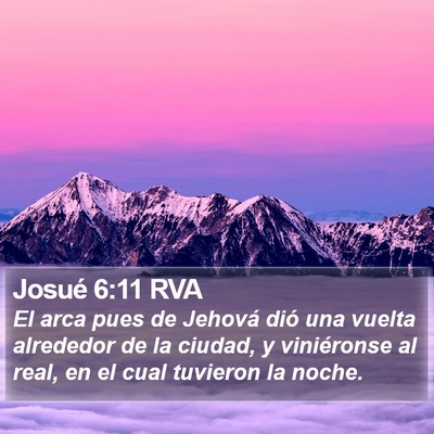 Josué 6:11 RVA Bible Verse Image