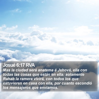 Josué 6:17 RVA Bible Verse Image